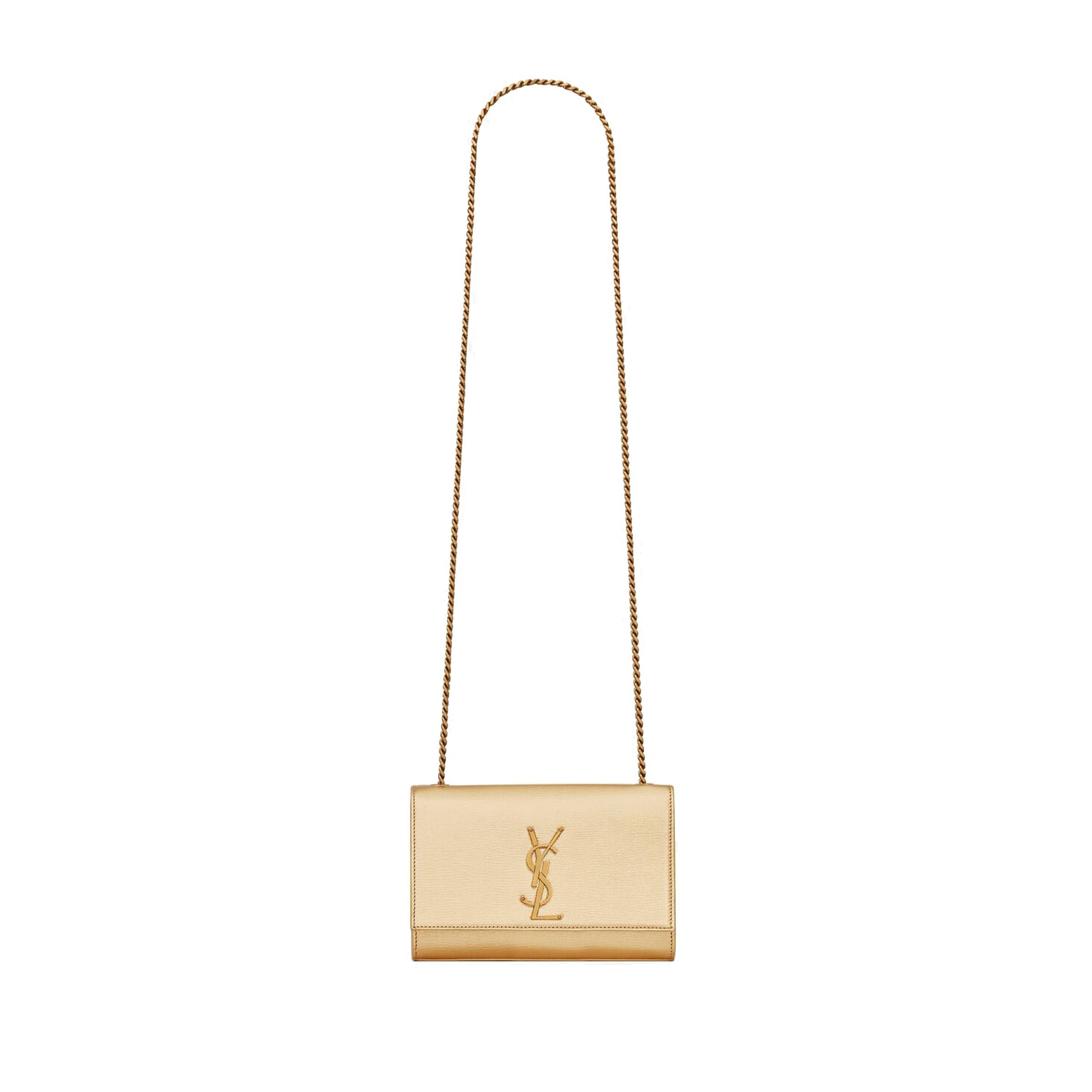 YSL SMALL KATE CHAIN BAG IN METALLIZED LEATHER 469390AAAKT8030 (20*12.5*5cm)