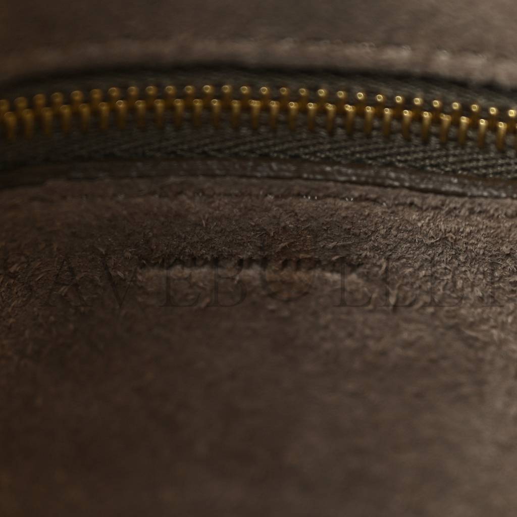 CELINE SOFT GRAINED CALFSKIN SMALL SANGLE BUCKET BAG TAUPE (25*18*12cm)