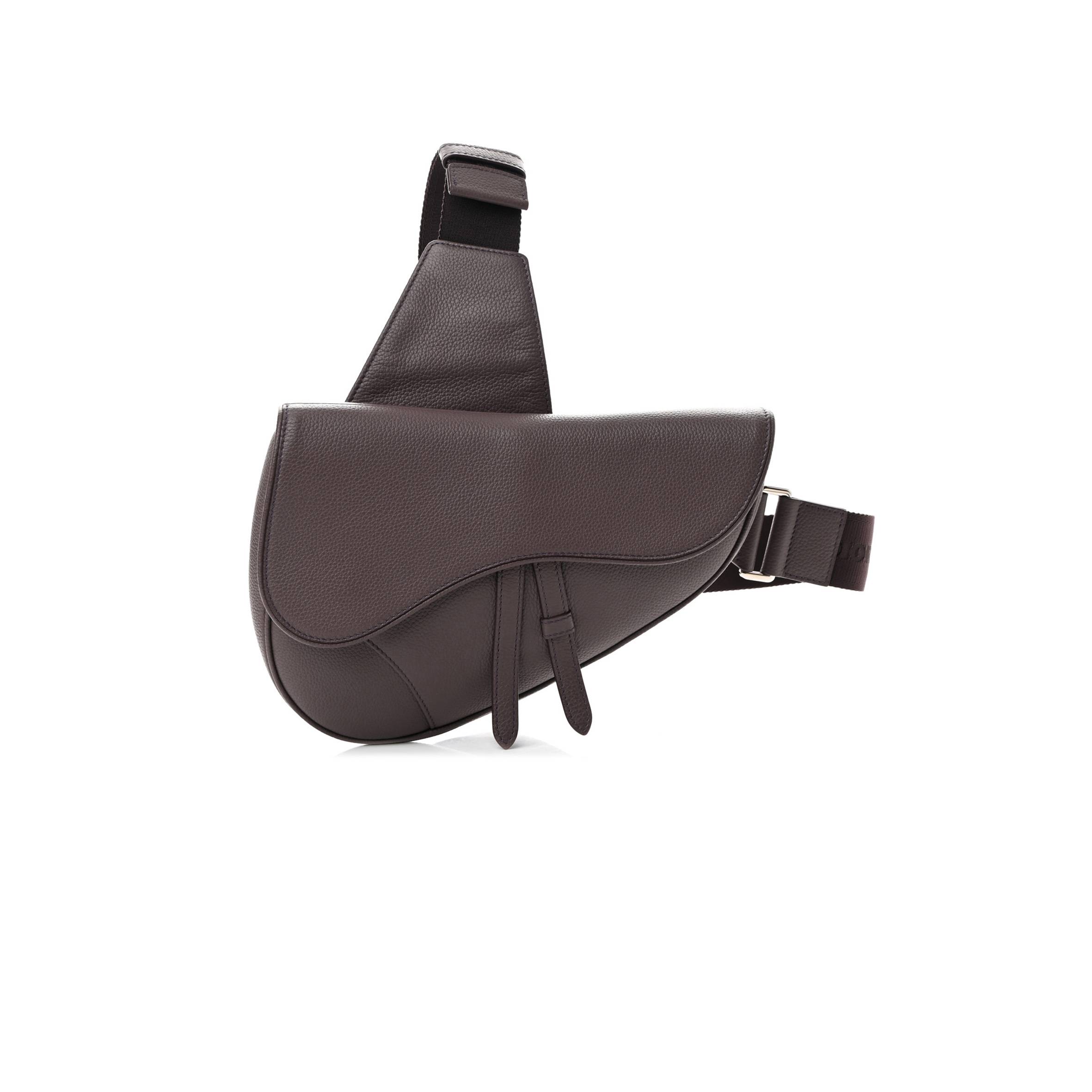 DIOR GRAINED CALFSKIN KIM JONES SADDLE BAG AMARANTH (27*22*3.8cm) DIOR GRAINED CALFSKIN KIM JONES SADDLE BAG AMARANTH (27*22*3.8cm)
